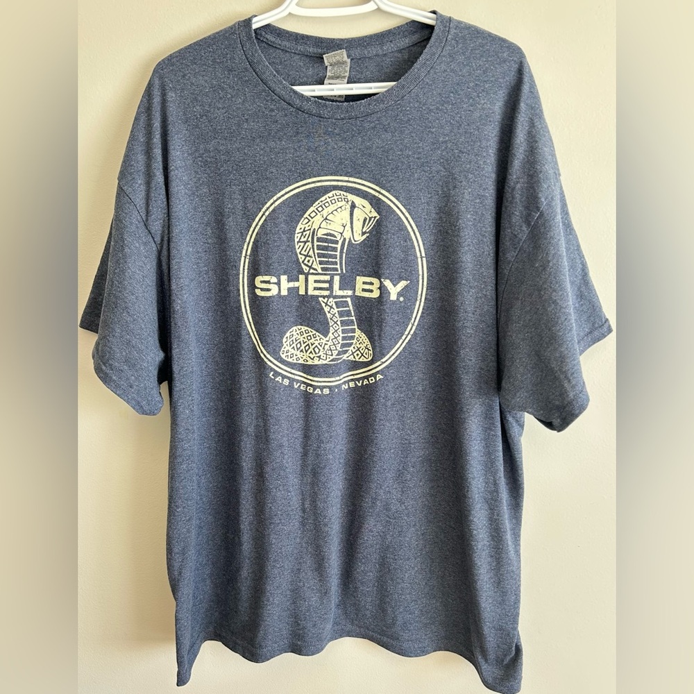 Shelby Graphic T-Shirt in Gray/Blue - Size XXL